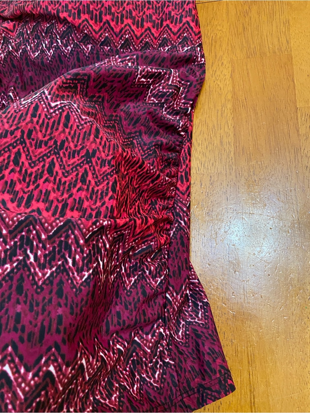 Ava & Viv 2pc Swimsuit, Burgundy & Black - Tankini Top, Black Shorts; Sz 16/18W - Picture 4 of 15
